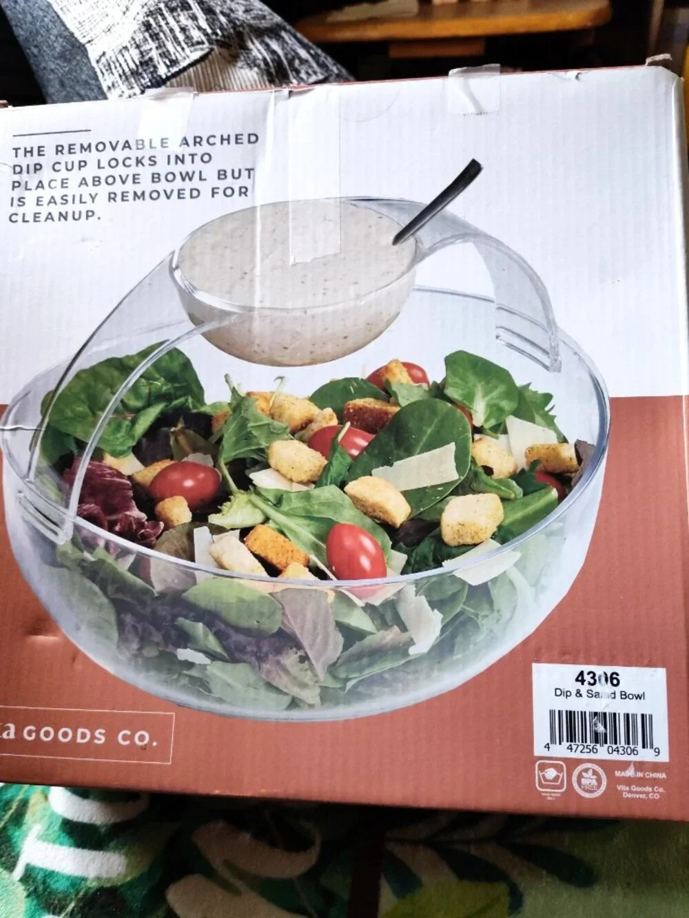 Vita Goods Acrylic Chip and Dip Bowls Set, Snack Bowl  SHIPS FREE